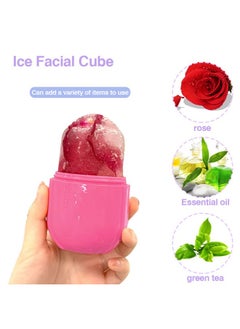 Aethland Aethland Ice Roller for Face and Eye, Silicone Mold Face,Facial Skin Care Tool Eye Puffiness Relief & Remove Fine Lines Reduce Acne Beauty Gift Women (Pink)  - Image 3