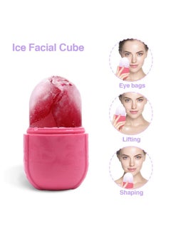 Aethland Aethland Ice Roller for Face and Eye, Silicone Mold Face,Facial Skin Care Tool Eye Puffiness Relief & Remove Fine Lines Reduce Acne Beauty Gift Women (Pink)  - Image 4