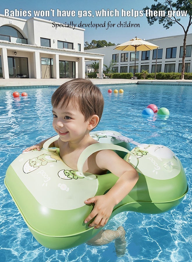 CMGTYYD Swim Ring, Push-Button Thickened Anti-Roll Baby Swim Training Ring, Suitable for Children Ages 1–6 - Image 2