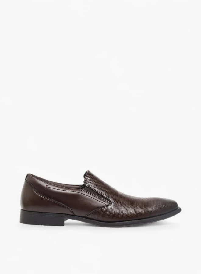 LBL by Shoexpress Men Textured Slip-On Loafers