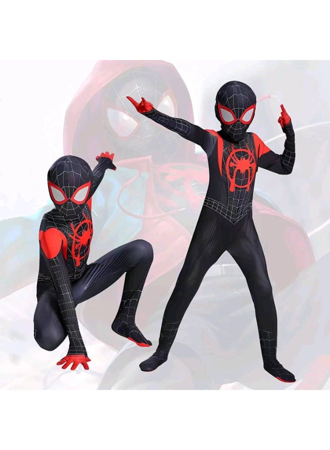 NIBEMINENT Children's Halloween Spider-Man tight-fitting suit cosplay Miles suit Ultraman boy performance costume  - Image 1