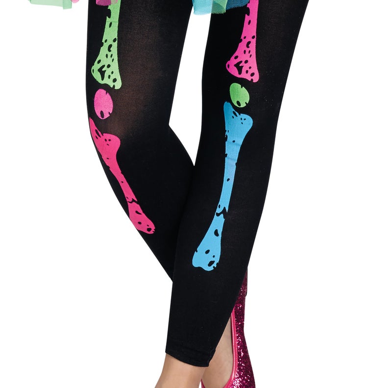 Fun World Funky Punky Bones Costume, Large 12-14, Multicolor - Image 5