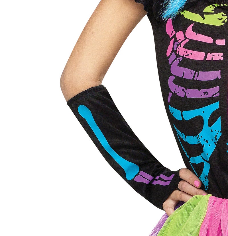 Fun World Funky Punky Bones Costume, Large 12-14, Multicolor - Image 4