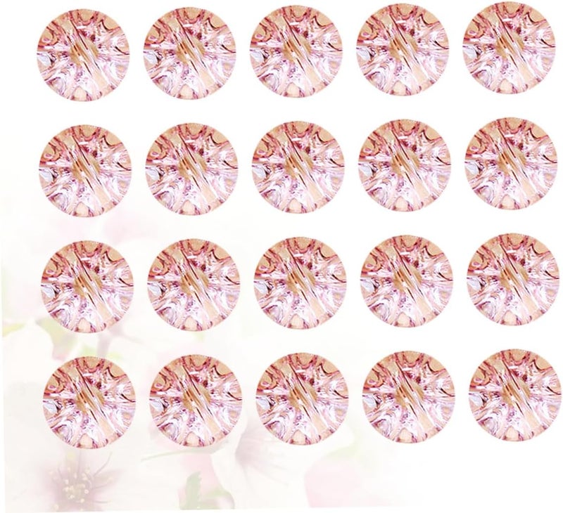 Zerodeko 50pcs Pastel Pink Crystal Sewing Buttons for Cardigans Sweaters Coats, Soft Shaped DIY Fasteners for Women Boys Daily Craft Use - Image 3