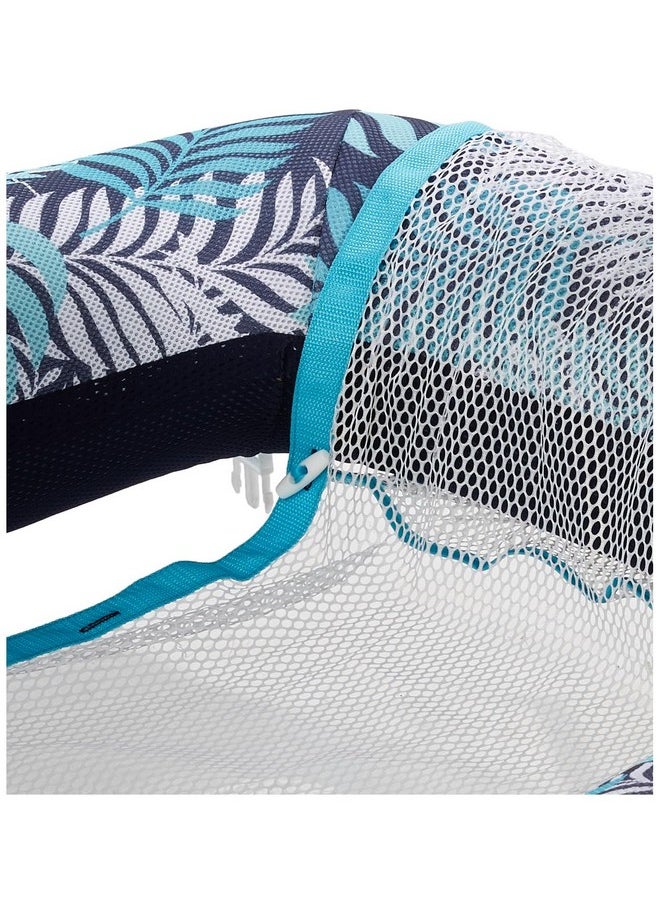 Aqua Leisure - Aqua Zero Gravity Pool Chair Lounge Inflatable Pool Chair Adult Pool Float Heavy Duty Blue Fern - Image 1
