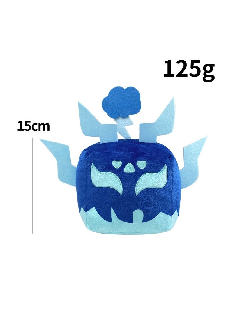 Loquat Roblox Blox Fruit Plush Toy Blue Lightning Box 15 Cm Gift For Fans Girls And Boys