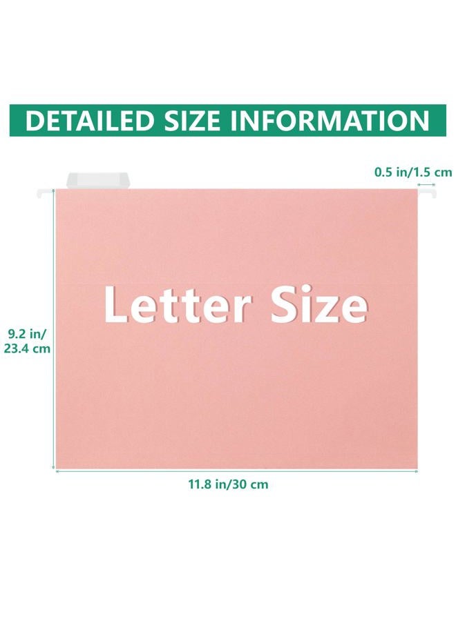 pmybupo Hanging File Folders Letter Size,Pastel Colors,6 Pack Hanging File Folders with 1/5-Cut Tabs,Heavy Duty 1 Inch Expansion,Stay Organized for Your Home and Office Bulk File,Documents and Paper - Image 2
