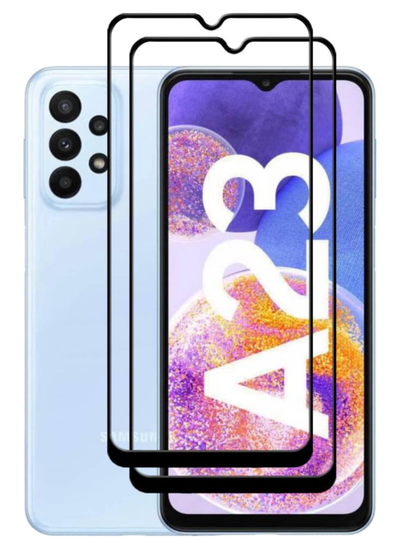 أكاليكس قطعتين، حماية شاشة، لهاتف سامسونج جالاكسي A23، جودة ممتازة. - Image 1