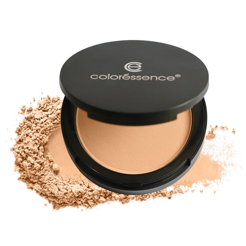 COLORESSENCE Starlet Compact Powder for Setting Base Oil Control Lightweight Formula With Free Applicator Puff Ivory Beige - Image 1