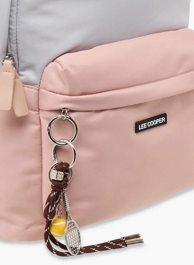 Lee Cooper Colourblock School Backpack with Adjustable Straps and Zip Closure - 32x15x41 cm - Image 5