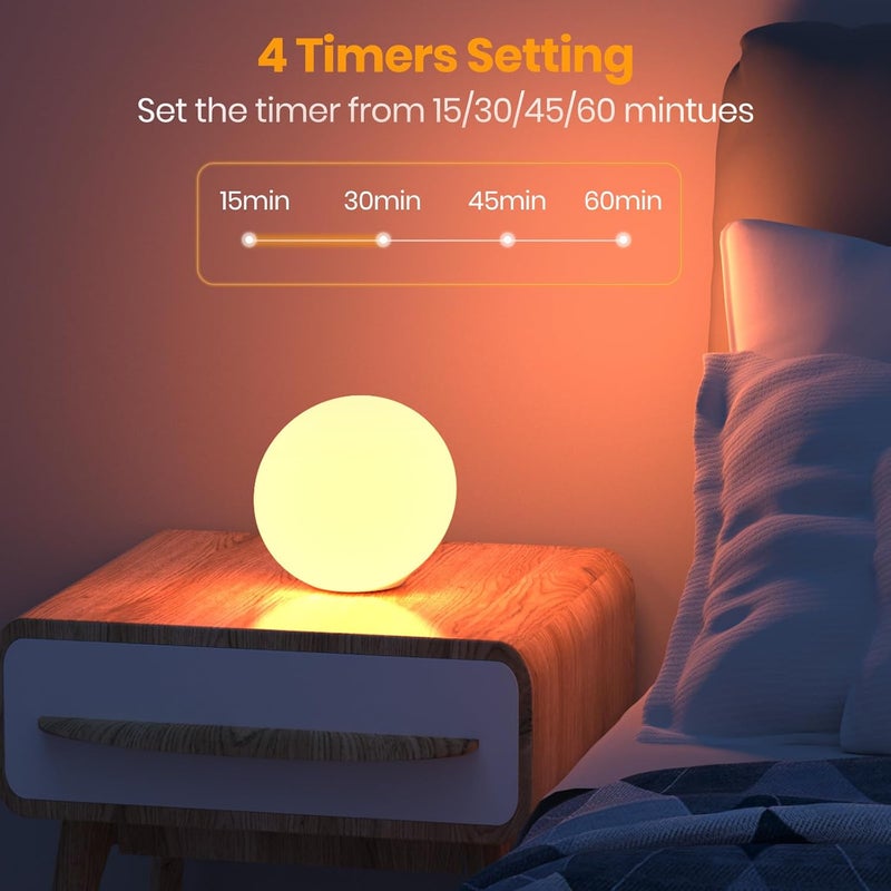 Lastar Sun Lamp, 10,000 Lux Sunlight Lamp with 4 Color Temperatures & 5 Brightness & 1H Timer, 12 RGB Colors Touch Control with Memory Function - Image 5