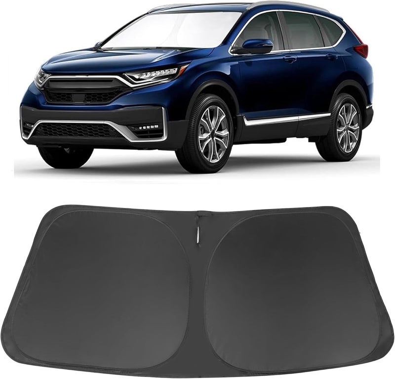 LHFLIVE Windshield Sun Shade Custom Fit for 2017-2022 Honda CR-V CRV Accessories Foldable Sunshade Sun Blocker Protect Car from Sun Rays & Heat Damage Keep Car Cooler - Image 1