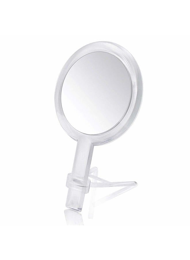 Gotofine Double Sided 1x - 7x Magnification Hand Held Makeup Mirror with Stand,clear (7x) - Image 1