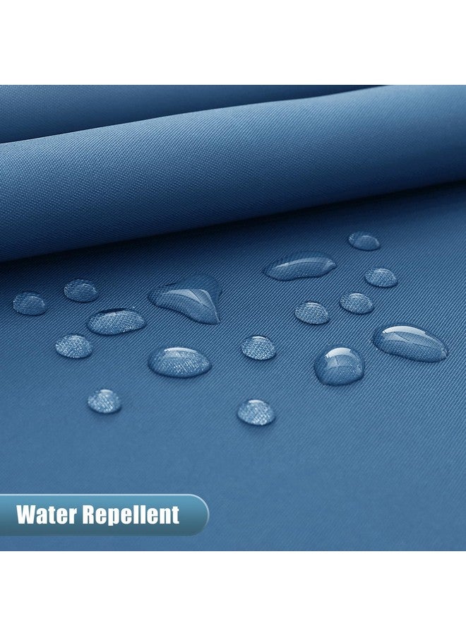 OLANLY Luxury Blue and White Ombre Shower Curtain Sets with 12 Hooks, Waterproof and Washable Decorative Shower Curtains for Bathroom, 72x72 Inches - Image 3