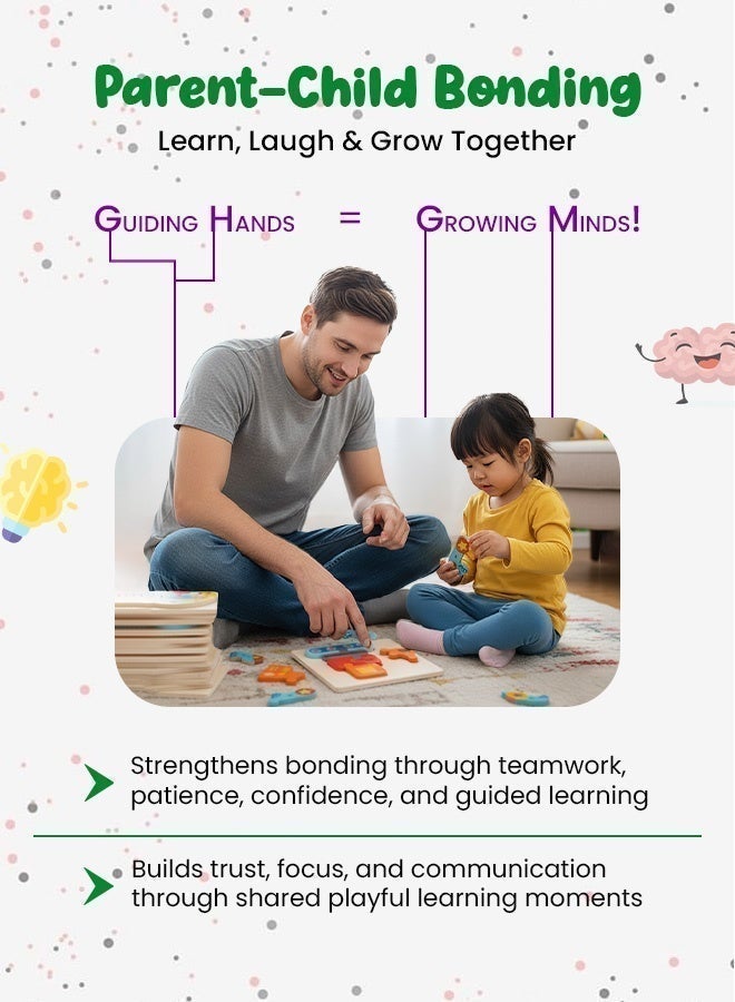 Wooden 3D Pegged Vehicle Theme Puzzle Board for Kids – Montessori Educational Train, Tractor, Ship, Plane & Submarine Jigsaw for Toddlers – Smooth Safe Eco-Friendly Early Learning Toy - Image 4