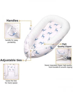Generic Baby Nest Removable And Washable Portable Anti Pressure Baby Crib Biomimetic Baby Crib Travel Baby Crib Can Be Used For Bedroom Travel Camping  - Image 4
