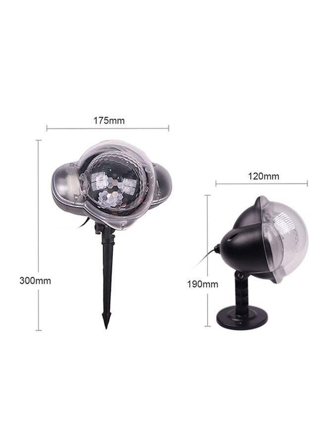 NIBEMINENT Snowfall Snowflake LED Projector Black 0.544kg - Image 4