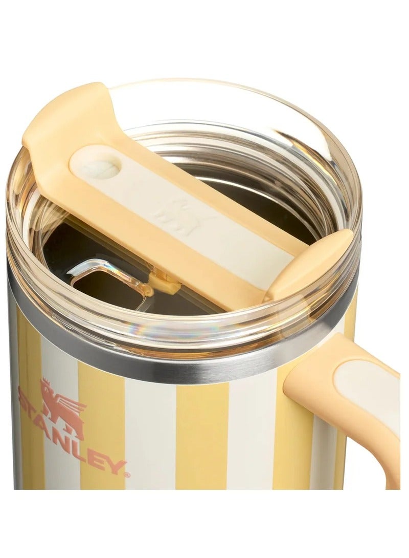 Stanley STANLEY Quencher H2.0 Tumbler with Handle and Straw 40 oz  Flowstate 3 Position Lid Cup Holder Compatible for Travel Insulated Stainless Steel Cup  BPA Free oasis yellow - Image 2