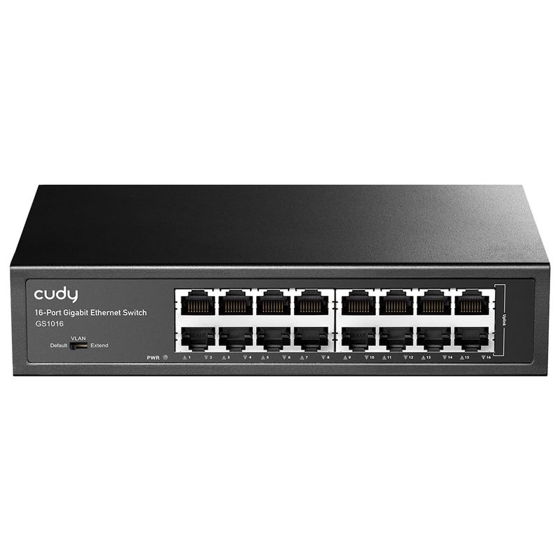 Cudy GS1016 Switch 16 Ports Gigabit DeskRackable Metal Housing Energy Efficient Fanless Plug and Play - Image 2