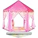 Senodeer Princess Tent with Rainbow Rug Little Star Lights for Girls Pink Play Tent for Kids Girls Toys Set for Indoor Princess Games Decor Princess Castle Playhouse - Image 2