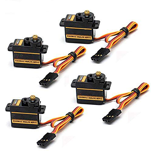 RGBZONE 4Pcs ES08MA II 12g Mini Metal Gear Analog Servo Shockproof Stable Machine Compatible for RC Model - Image 2