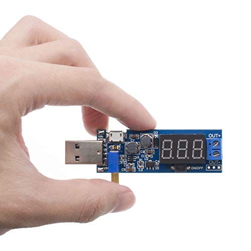 ALAMSCN 2PCS USB Buck Boost Converter Adjustable Step UP Step Down Power Supply Module Voltage Regulator DC-DC 5V to 3.3V 9V 12V 18V 24V - Image 5
