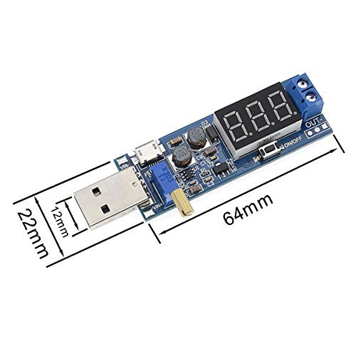 ALAMSCN 2PCS USB Buck Boost Converter Adjustable Step UP Step Down Power Supply Module Voltage Regulator DC-DC 5V to 3.3V 9V 12V 18V 24V - Image 4