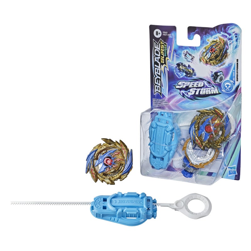 Beyblade Burst Surge Speedstorm Super Hyperion H6 Spinning Top Starter Pack - Attack Type Battling Game Top with Launcher, Toy for Kids - Image 5