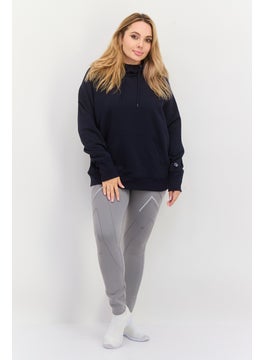 Champion Women Sportswear Fit Long Sleeve Outdoor Sweatshirt, Navy  - Image 2