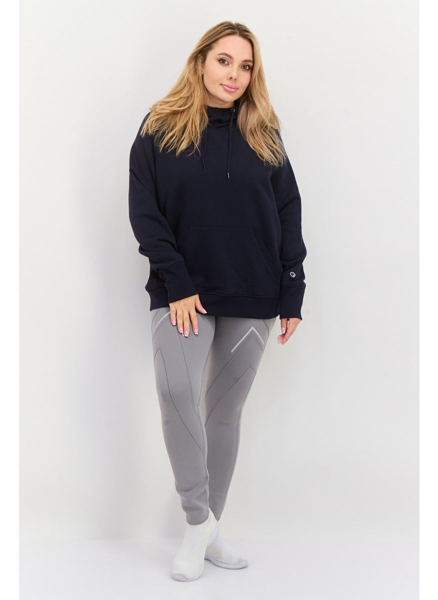 Champion Women Sportswear Fit Long Sleeve Outdoor Sweatshirt, Navy  - Image 2