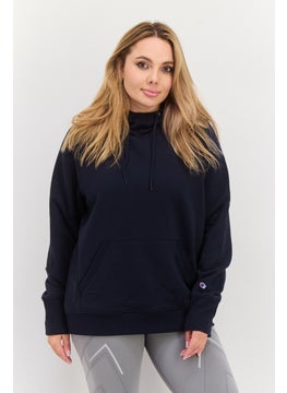Champion Women Sportswear Fit Long Sleeve Outdoor Sweatshirt, Navy  - Image 1
