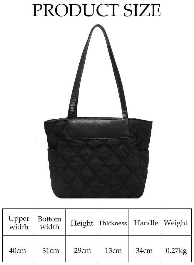 DUNISO Women's Shoulder Tote Bag Soft Handbag for Women Large Capacity Messenger Fashionable Travel Shoulder Bag for Ladies Girls College Students - Image 4