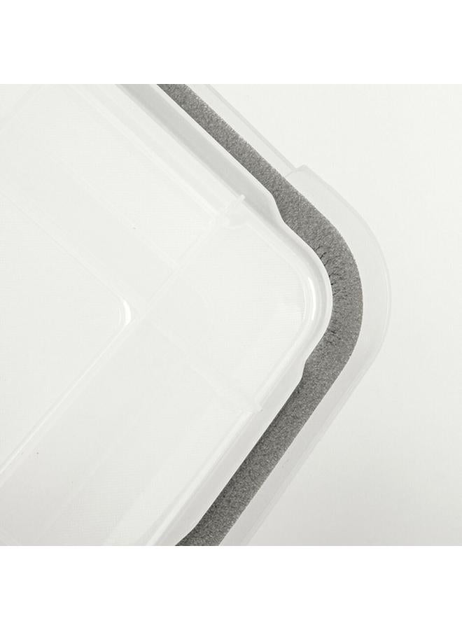 IRIS Storage Box Clear and Black 30.6 Quart - Image 3