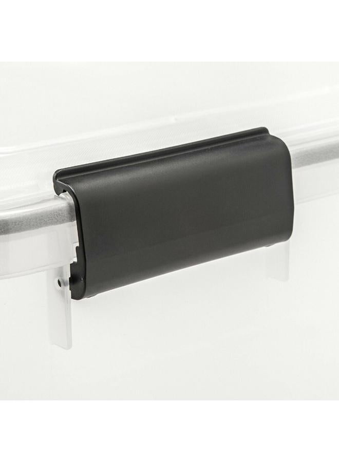 IRIS Storage Box Clear and Black 30.6 Quart - Image 4