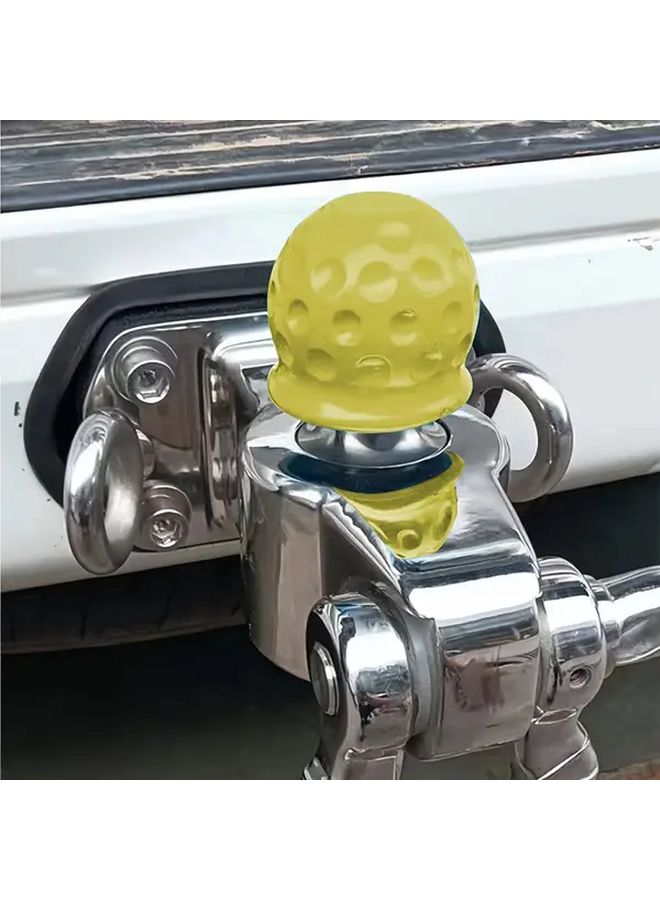 2pc Blue Universal 5cm Tow Ball Cover Rust Proof Trailer Hitch Protector - Image 2