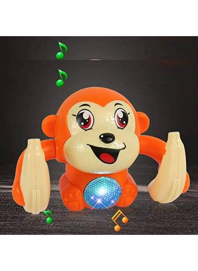 Funny Animated Monkey with Banana by Light & Sound (Multicolor), Plastic - Image 1