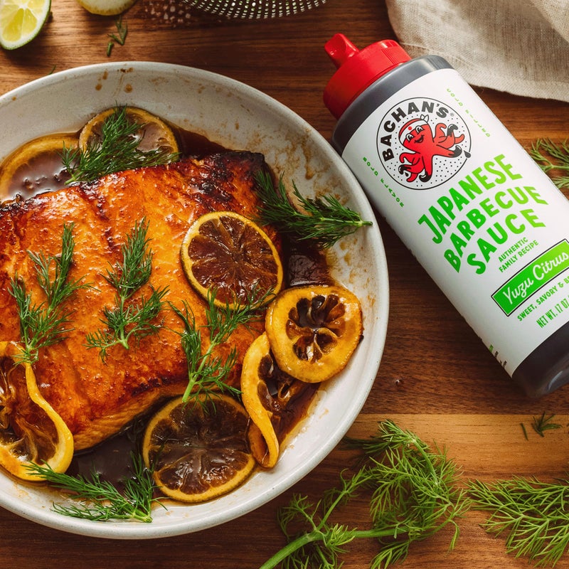 Bachan's - Japanese Barbecue Sauce - Yuzu Citrus, 17 Oz, Small Batch, Non GMO, No Preservatives, Vegan and BPA free. Condiment for Wings, Chicken, Beef, Pork, Seafood, Noodle Recipes, and More - Image 4