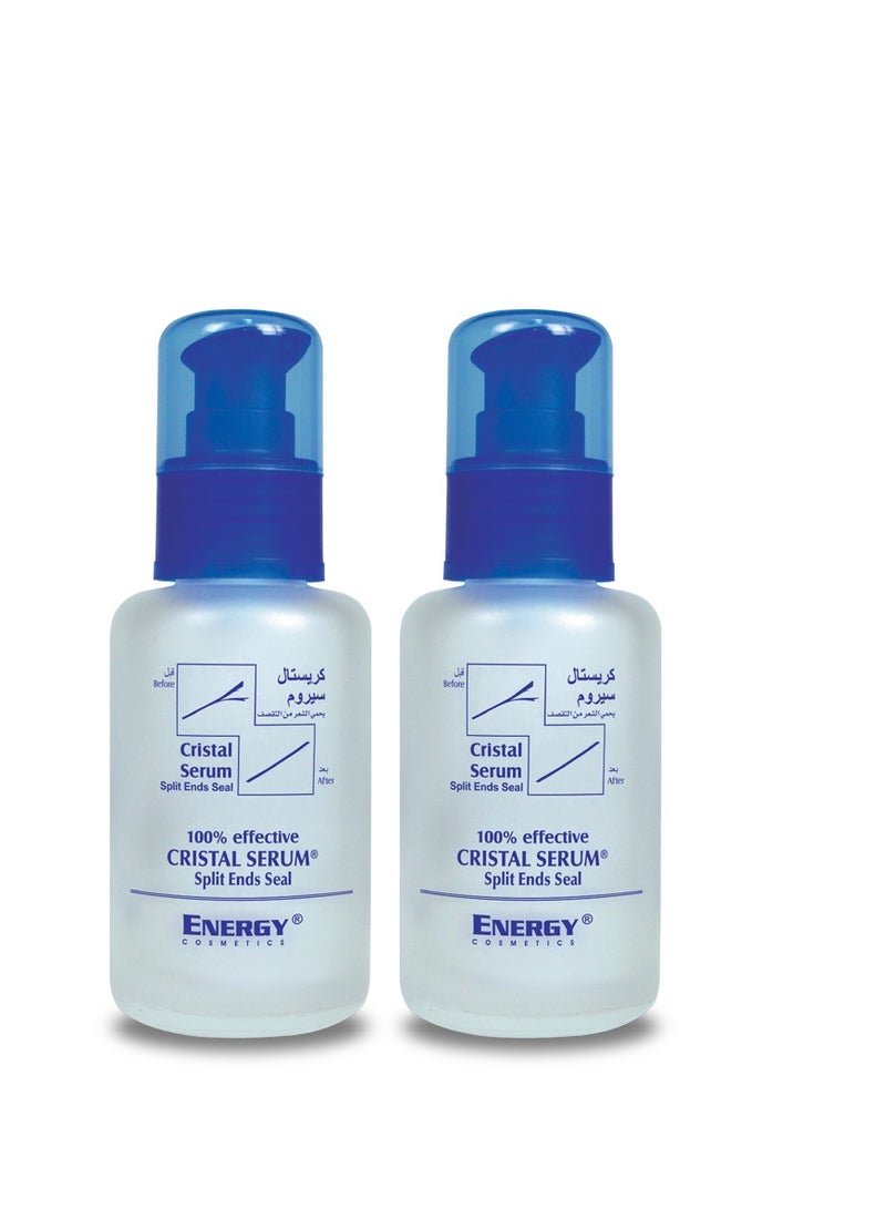 إينرجي سيروم كريستال لحماية الشعر من التقصف من انرجي كوزمتكس - 100مل 2 قطع