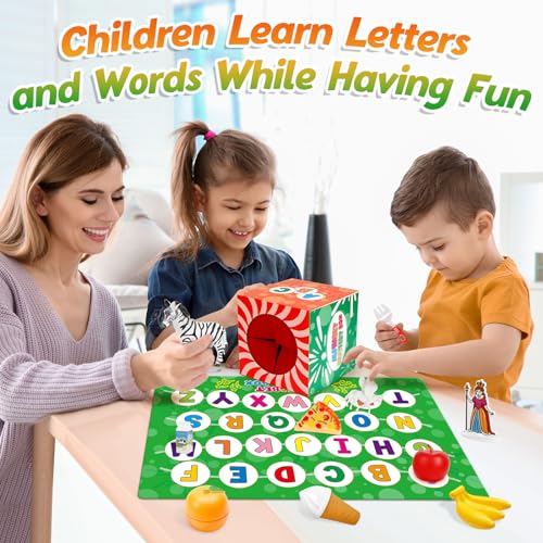 Kasfalci Alphabet Mystery Box for Kids26 PCS ABC Learning ToysLetters Sorting Matching Games for ToddlersLetter SoundsSpeech Therapy Fine Motor Toys for Preschool Kindergarten Classroom - Image 5