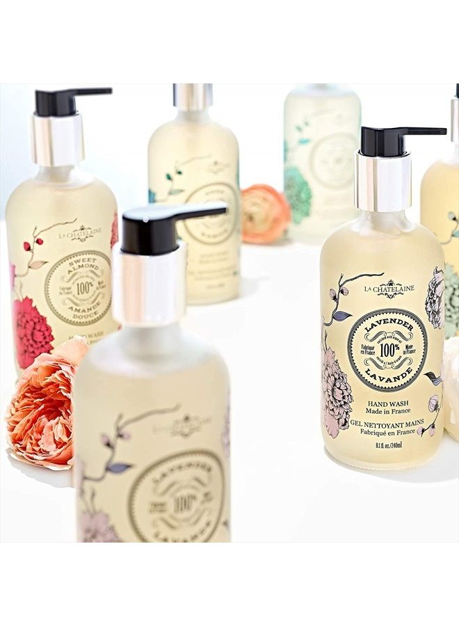 La Chatelaine Hand Wash & Lotion Set | Sulfate Free | Frosted Glass Bottles | Nourishing Shea Butter Formula | Natural and Organic | Made in France | 2 x 8.1 oz. (Gardenia) - Image 2