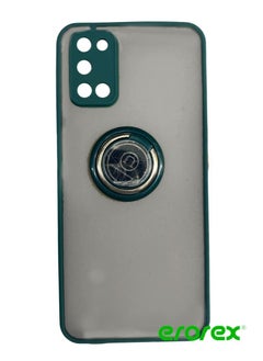 erorex Protective Case Cover For OPPO A52 With Magnetic Ring Holder Green  - Image 1