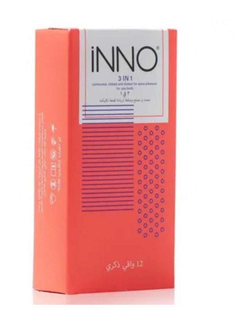 إينو واقي ذكري منقط +بالفواكة +3 في 1  - Image 2