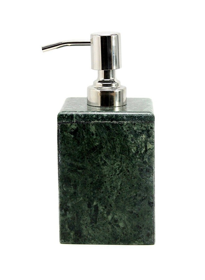 KLEO Soap Dispenser Lotion Dispenser - Made of Natural Stone - Bathroom Accessories Bath Set (Green) - Image 3
