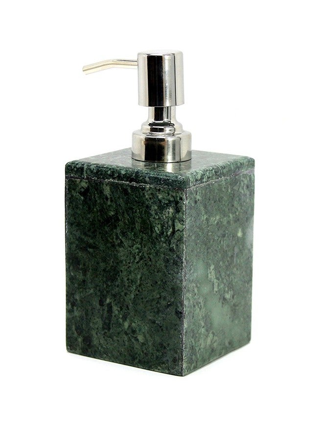 KLEO Soap Dispenser Lotion Dispenser - Made of Natural Stone - Bathroom Accessories Bath Set (Green) - Image 2
