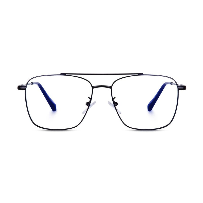 Dervin Blue Light Blocking Blue Cut Zero Power anti-glare Retro Square Eyeglasses, Frame for Eye Protection from UV by Computer/Tablet/Laptop/Mobile - Image 2