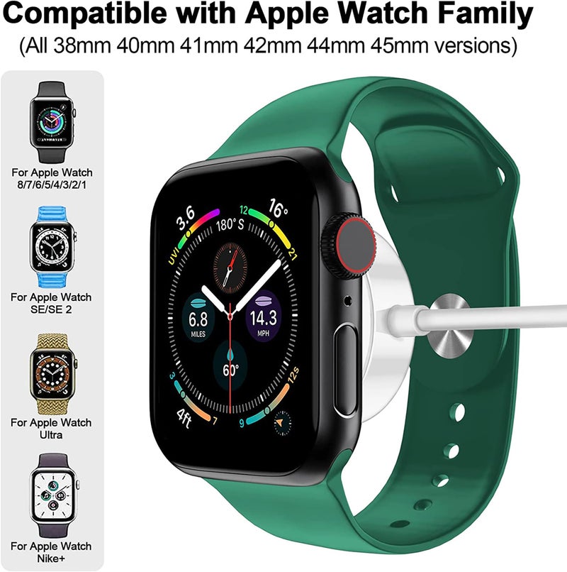 xiwxi ðŸðŸŽðŸðŸ” ð”ð©ð ð«ðšððžð Magnetic Charging Cable for Apple Watch Charger,[USB C Port] Wireless Charging Cable Compatible with iWatch Series Ultra/10/9/8/7/6/SE/SE2/5/4/3/2[3.3FT]-White - Image 2