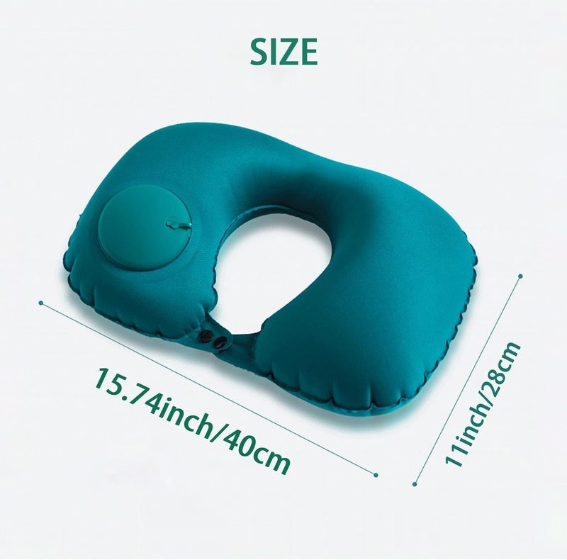 Labymos Travel Pillow - Lightweight U-Shape Neck Support, Fast Inflating, Super Soft for Office and Travel - Image 3