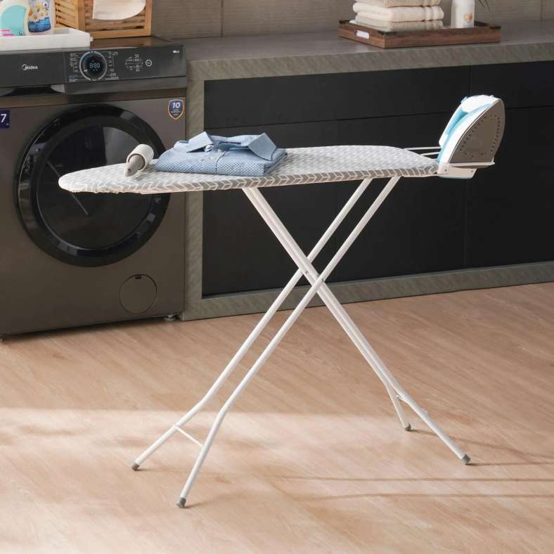 Pan Home Axel Ironing Board 30.5X91x75-80Cm -White - 261WKI9900021 - Image 1