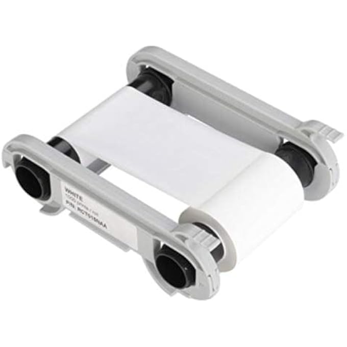 RCT015NAA WHITE RIBBON TAPE COMPATIBLE FOR EVOLIS PRIMACY ZENIUS EDIKIO FLEX EDIKIO DUPLEX PRINTERS 1000 IMAGES