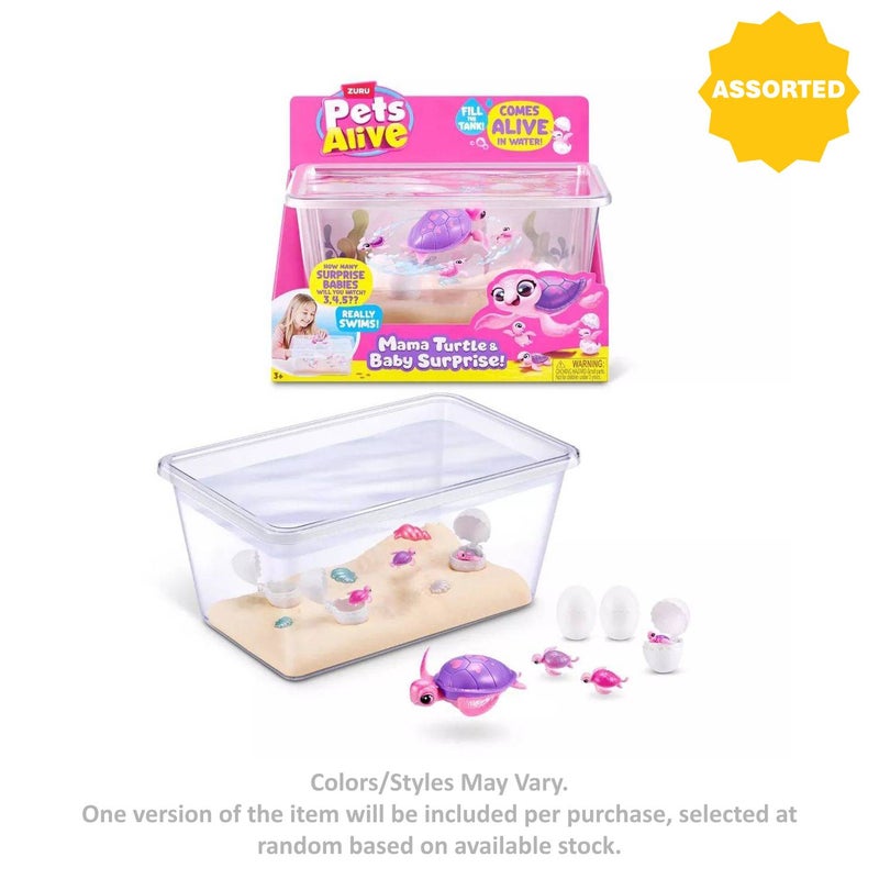 Pets Alive Mama Turtle & Baby Surprise Playset (Assorted) - Image 2